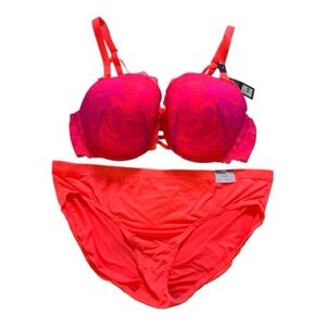 Cacique Vibrant Lace Bra Set